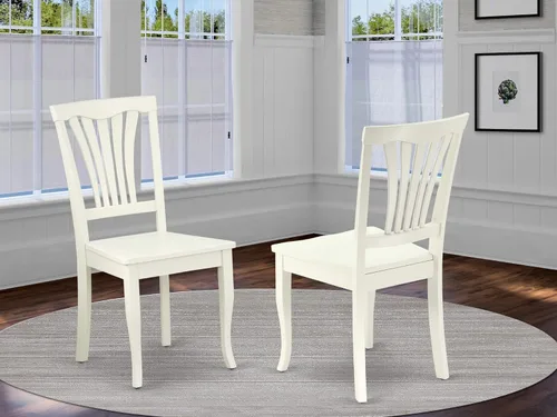 Miniatura 5 de East West Furniture OXAV5-LWH-W Oxford - Juego de comedor de 5 piezas para 4 personas, incluye una mesa cuadrada y 4 sillas de comedor, 36 x 36