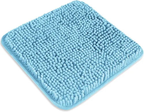 Miniatura 526 de Alfombra de baño pequeña de 12 x 18 pulgadas, lavable y absorbente, antideslizante, alfombra de baño de felpilla gruesa y suave para baño, ducha