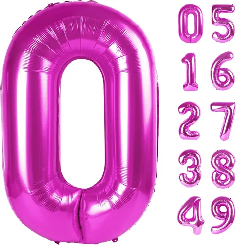 Miniatura 359 de Globo de cumpleaños número 4 dorado de 40 pulgadas, globos gigantes del número cuatro 14 24 34 40 44 2024, globos grandes de lámina de mylar para Oro