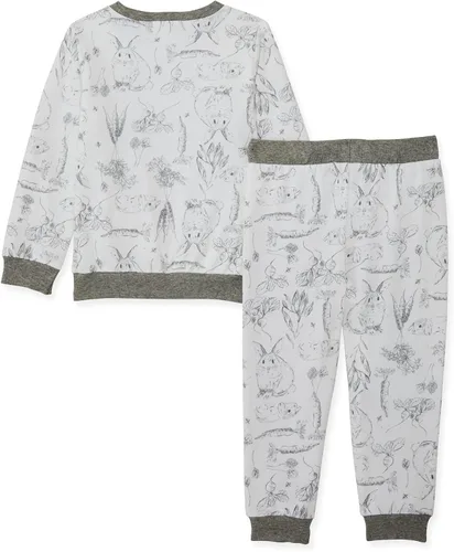 Miniatura 2 de Burt's Bees Baby Baby Boys' Long Sleeve Tee and Tie-Up Pant Set