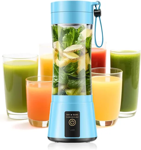 Miniatura 15 de Portable Blender for Smoothies & Shakes - Cordless Personal Size Blender with 6 Blades, 380Ml Juice Cup, Lightweight & Rechargeable, Freshly