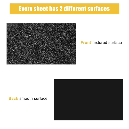 Miniatura 3 de Paquete de 6 láminas de plástico ABS negro de 12 x 16 x 0.06 pulgadas, moldeables que las láminas acrílicas, ideales para proyectos de bricolaje