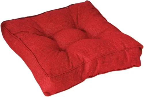 Miniatura 26 de Cojín cuadrado sólido de 16 pulgadas para silla, estilo tatami, cojín antideslizante y grueso, tapete suave para silla de oficina, cocina, comedor