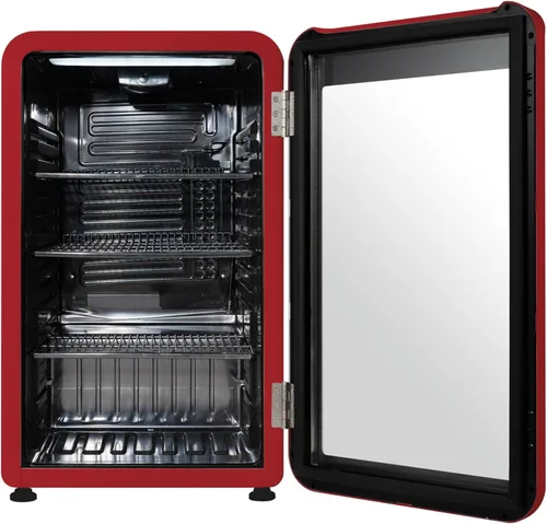 Miniatura 8 de Frigidaire Refrigerador compacto retro con puerta de vidrio, refrigerador de encimera de 3.2 pies cúbicos, esquinas redondeadas, premium