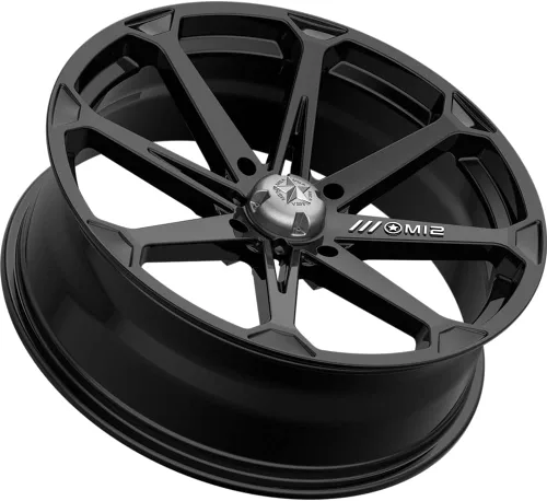 Miniatura 3 de 4/110 Motosport Alloys M12 Rueda diésel 14x7 4.0 + 3.0 Negro para Honda Rancher 420 4x4 ES 2007-2018