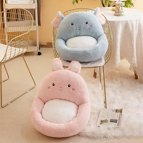 Miniatura 4 de Cojín nido de asiento trasero de dibujos animados, almohadilla para silla de oficina para interiores y exteriores, soporte copetudo para sentarse