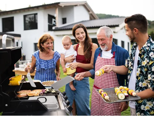 Miniatura 6 de Stanbroil Juego de 6 accesorios para parrilla de barbacoa, raspador de acero inoxidable resistente, espátula, cubierta de hilvanado y botellas