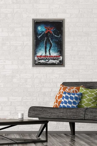 Miniatura 2 de Trends International Netflix Stranger Things: Season 4 - Póster de pared de Demogorgon, 14.72 x 22.37 pulgadas, versión enmarcada de madera