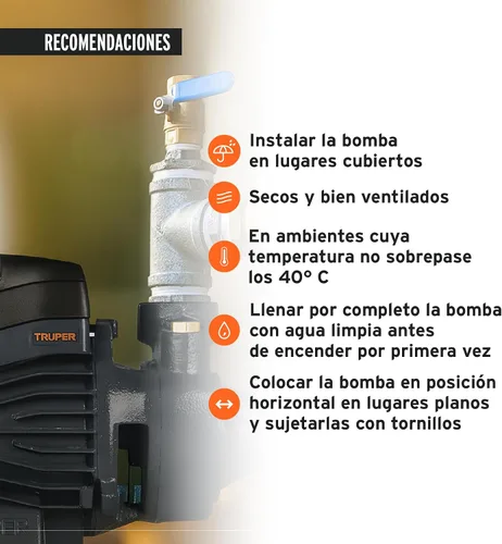 Miniatura 7 de Bomba periférica agua eléctrica 1/2 HP