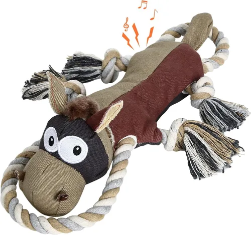 IOKHEIRA Juguetes para Perros para Masticadores Agresivos, Juguetes para Perros Duros e Indestructibles, Juguetes Chirriantes para Perros Grandes,