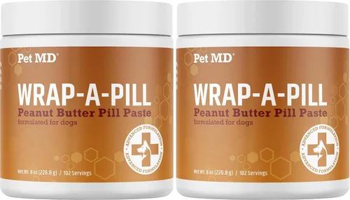 Miniatura 11 de Pet MD Wrap A Pill Paste - Pastilla con sabor a tocino para perros, crea un bolsillo para ocultar pastillas y medicamentos, 59 porciones