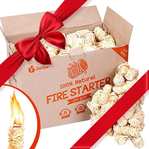 Miniatura 7 de Arrancadores de fuego para estufas de leña - Paquete XXL de 100 iniciadores de fuego de carbón y madera para ignición rápida - Kit confiable