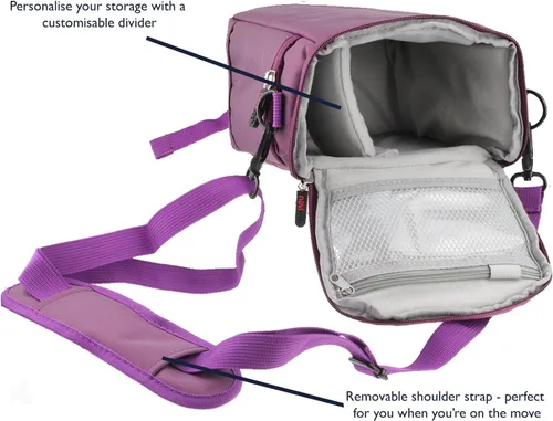 Miniatura 2 de Navitech Funda de viaje para cámara morada, compatible con Nikon Coolpix P900