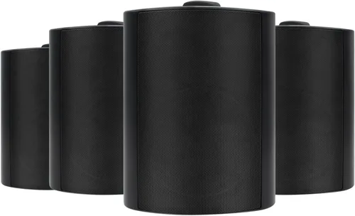 Herdio Altavoces Bluetooth para exteriores de 5.25 pulgadas, 600 W, impermeables, con cable, montaje en pared, sistema de altavoces resistentes a la