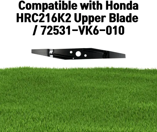 Miniatura 5 de All That Garden Cuchilla de repuesto para cortacésped, compatible con Honda HRC216K2 / 72511-VK6-000, 72531-VK6-010 (juego)
