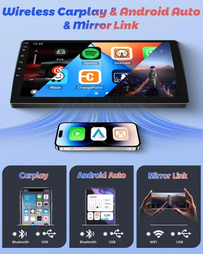 Miniatura 3 de Radio de coche Android 2+64G para Honda Accord 2003 2004 2005 2006 2007, 9 pulgadas pantalla táctil Radio inalámbrico Carplay Android Auto, WiFi