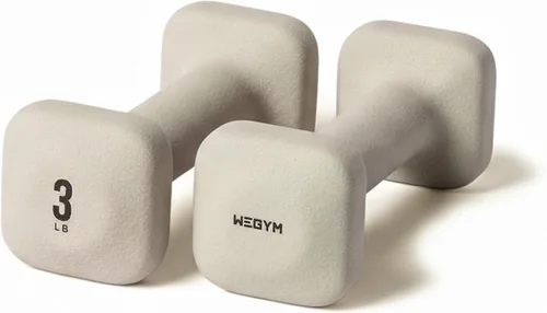 Miniatura 13 de WeGym SafeGrip Square Dumbbells with Anti Slip Handles, Aesthetic Free Weights for Home Workouts, Stable Design Prevents Rolling during Floor
