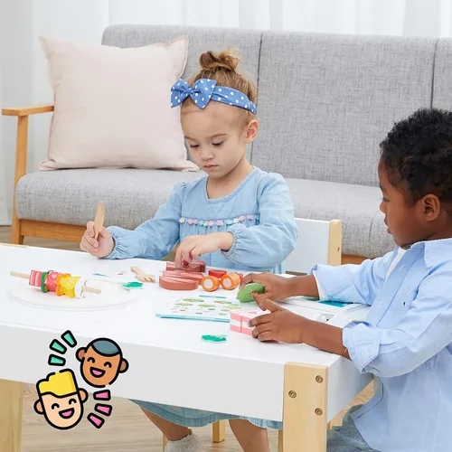 Miniatura 7 de Teamson Kids Little Chef Frankfurt - Juego de recetas de tabletas de cocina de madera
