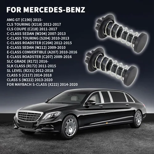 Miniatura 3 de 2048800127 Resorte de Seguridad de Gancho de Capó 2007-2020 para Mercedes W204 X204 W212 C300 C350 E550 GLK350 Reemplazo # 2048800127 A2048800127
