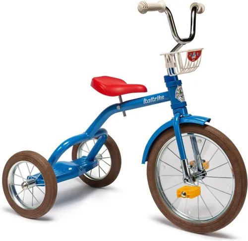 Italtrike Spoke Triciclo grande de 16 pulgadas para exteriores con cesta para niños pequeños y niños, ingeniería superior, fuerte y duradero,