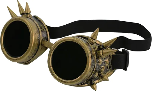 Miniatura 7 de Gafas vintage steampunk con remache para hombres y mujeres, Halloween, bricolaje, gótico, cosplay, disfraz, estilo punk