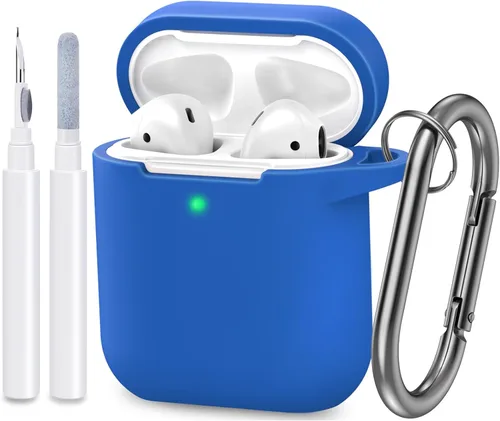 Miniatura 18 de Funda compatible con AirPods, cubierta protectora de silicona completa a prueba de polvo diseñada para Apple AirPods de 1.ª y 2.ª