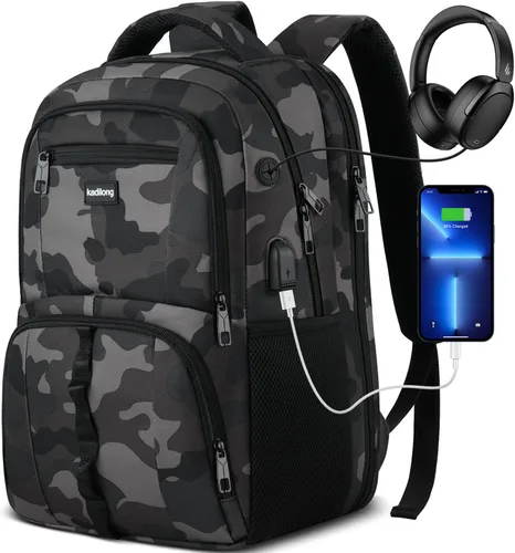 Miniatura 10 de Mochila para computadora portátil para hombres y mujeres, bolsa de computadora para la escuela universitaria, bolsa de computadora de regalo