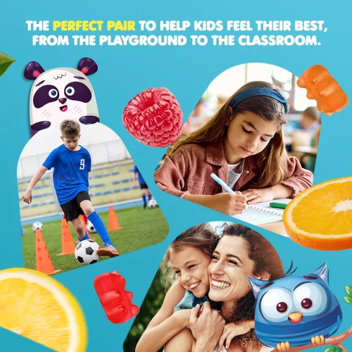 Miniatura 7 de DR. MORITZ Gomitas de magnesio para niños (60 unidades, 2 envases) y Gomitas multivitamínicas para niños (60 unidades, 2 envases) Paquete