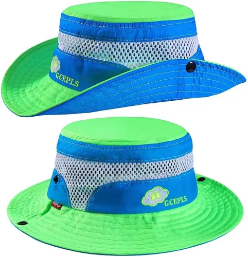 Miniatura 2 de Gcepls Sombrero plegable transpirable con protección solar para niños y niñas gorra de verano para la playa al aire libre