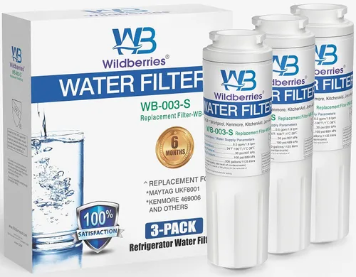 Wildberries UKF8001 Filtro de agua para refrigerador certificado NSF para Everydrop Filter 4, EDR4RXD1, UKF8001, Maytag UKF8001, Whirlpool EDR4RXD1,