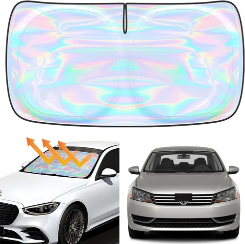 Miniatura 57 de Parasol para parabrisas Rivian R1S R1T 2022-2026 – Parasol compatible con Rivian R1S R1T plegable para ventana delantera, protector de visera solar
