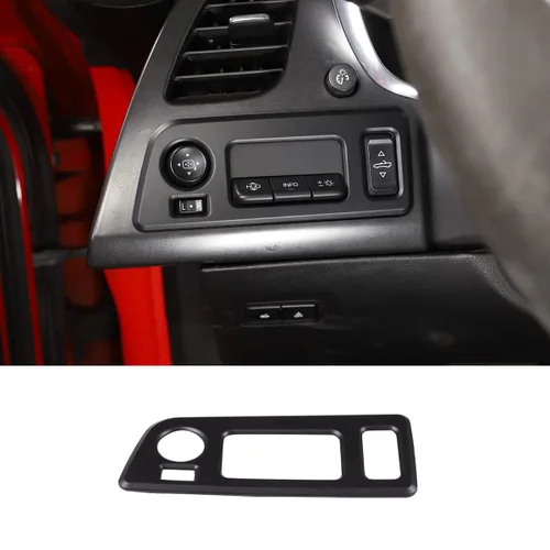 Miniatura 8 de Sekhyna Cubierta de marco convertible para panel de interruptor de techo, ABS, 1 unidad, compatible con Corvette C7 Stingray 2014-2019 para consola