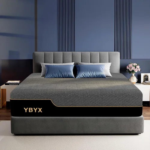 Miniatura 7 de Colchón de tamaño matrimonial, colchones de 12 pulgadas de tamaño matrimonial híbridos con espuma viscoelástica y almohada superior - sensación
