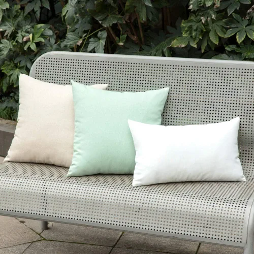 Miniatura 5 de MIULEE - Paquete de 2 fundas de almohada decorativas para exteriores, impermeables, sólidas, de lino, para jardín, granja, para patio, tienda, Óxido
