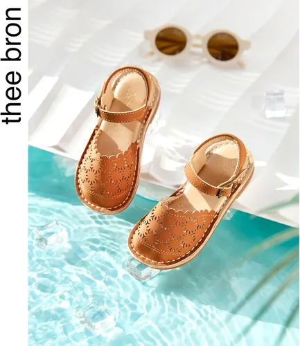 Miniatura 55 de THEE BRON Sandalias cómodas para niñas, zapatos para niños, sandalias rellenas