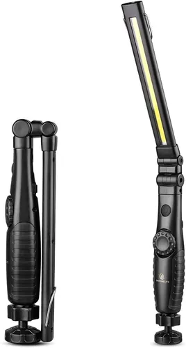 Miniatura 8 de Luz de Trabajo LED Magnética, Cable USB de 24", Capacidad de 3300mAh, Luces Indicadoras de 4 Niveles de Potencia, Base Giratoria de 360, Fuerza