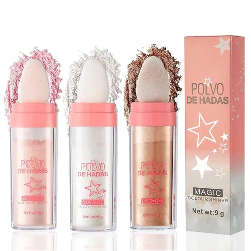 Polvo De Hadas Polvo De Hadas - Polvo de Hadas 3D de Alto Brillo Polvo Suelto Purpurina Polvo de Colorete Facial Polvo Brillante para Ojos, Cara,