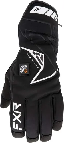 FXR Transfer E-Tech - Guantes para motos de nieve impermeables (3 etapas), color negro