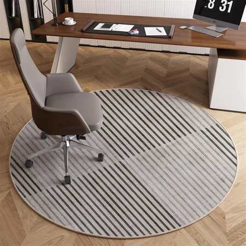 Miniatura 9 de Tapete para silla de oficina para suelo de madera dura, computadora, videojuegos, protector de piso, tapete redondo de protección de azulejos de A1