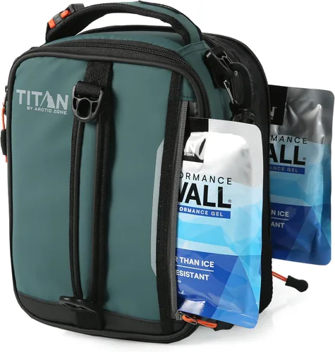 Miniatura 7 de Titan High Performance Fridge Cold Lonchera Aislada Expandible - Negro/Plateado