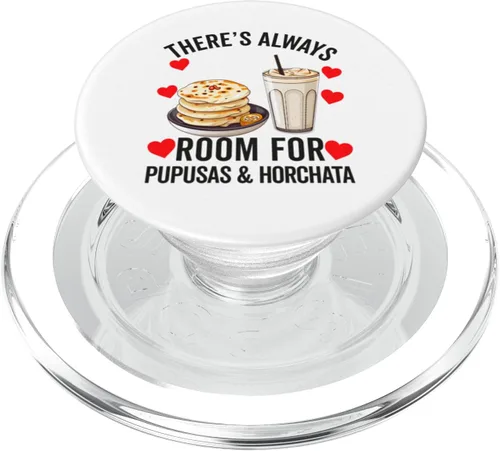 Pupusas & Horchata Salvadoran Women Girl Mujer Salvadorena PopSockets MagSafe PopGrip for iPhone