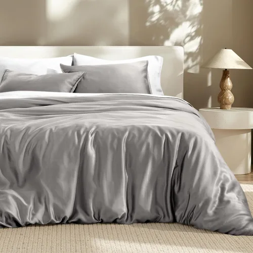 Miniatura 12 de Bare Home Tencel - Juego de funda de edredón - Lyocell derivado de eucalipto - Funda de edredón ultra suave de 2 piezas y fundas de almohada