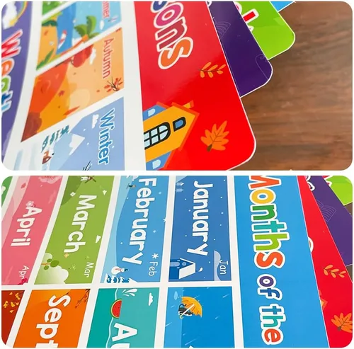 Miniatura 8 de Lachilly Primer Fun - Póster de aprendizaje - Perfecto para la educación de niños pequeños, actividades de aprendizaje de preescolar y jardín