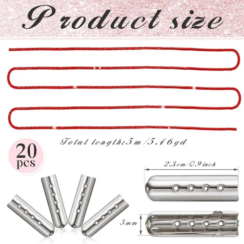 Miniatura 2 de MTLEE Cordones de zapatos con diamantes de imitación, cordones de diamantes de imitación con capucha y cordones de purpurina para zapatillas