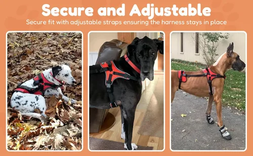 Miniatura 5 de Doggie Stylz Arnés Chaleco Multifuncional de Levantamiento de Cuerpo Completo para Perros, Diseñado para Levantamiento Solo Frontal, Solo Trasero