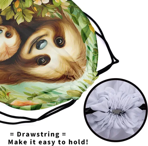 Miniatura 208 de Bolsa de agarre de gimnasia de piel de animal, bolsa de gimnasia con cordón ajustable, bolsa de cuerda para fauna silvestre, Mariposas Galaxy