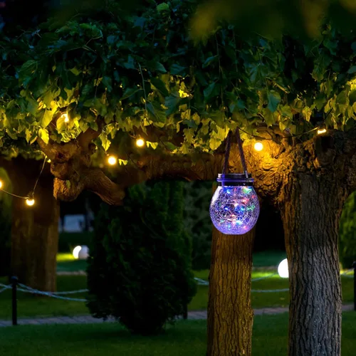 Miniatura 2 de DOITOOL 2 piezas de luces solares de repuesto, 3.14 pulgadas, impermeables, para frascos, tapas de tarros, piezas de cadena para regadera al aire