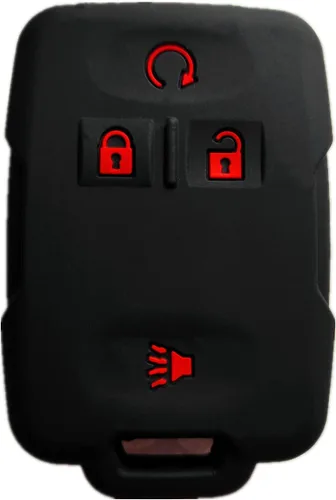 Funda protectora para llavero inteligente, soporte remoto sin llave para Chevrolet Silverado Colorado M3N32337100 13577770 13577771 GMC Sierra Yukon