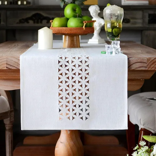 Miniatura 11 de ARTABLE Camino de mesa rectangular de tela para el hogar, jardín, con borde bien recortado para pícnics, interiores y exteriores, comedor, mesas