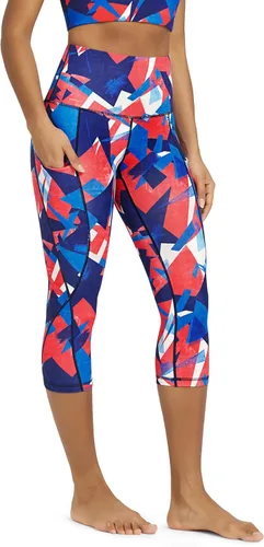 Miniatura 158 de ODODOS - Leggings capri de cintura alta para mujer con bolsillos, control de abdomen, no se transparentan, para entrenamiento atlético, running
